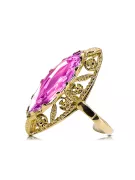 Ring Vintage Amethyst 14 Karat Gelbgold vrc005y